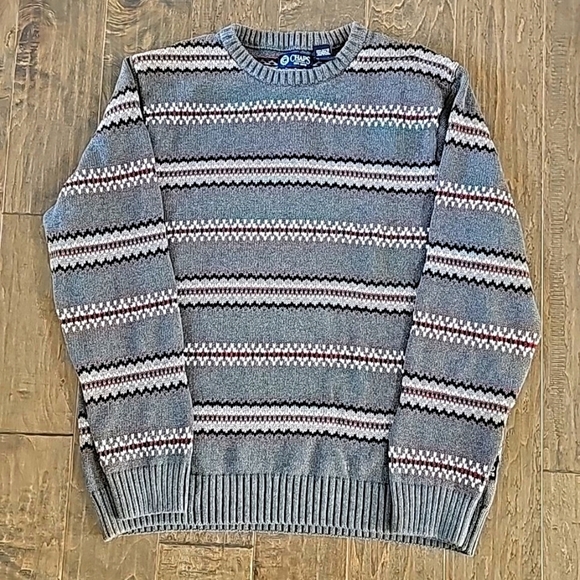 Chaps by Ralph Lauren Cable Knit Men's Long Sleeve Sweater sz lg - Picture 3 of 7